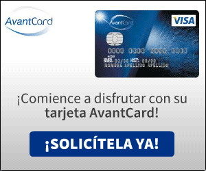 Tarjetas de crédito Avantcard