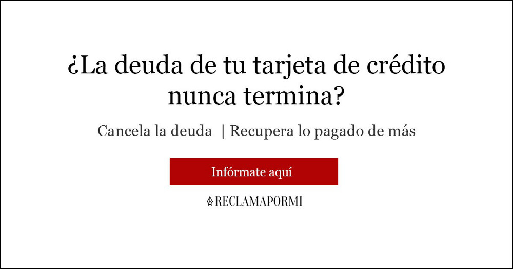 Reclamar tarjetas revolving en Reclamapormi